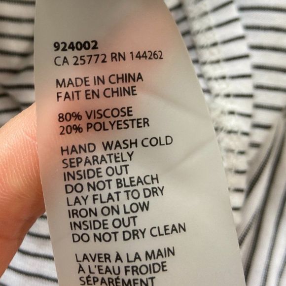 DEVOTED Luxury Apparel White & Black Striped Tunic - Picture 5 of 6